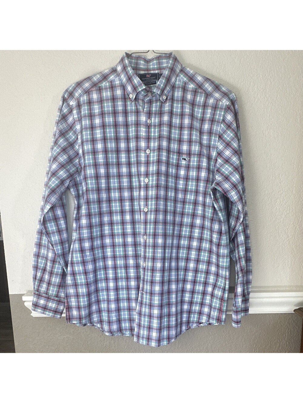 Vineyard Vines Men's Long Sleeve Plaid Button Down Size XL